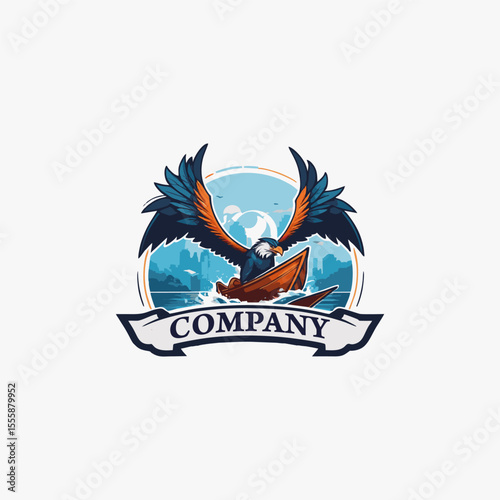 travel agency logo template design. editable and ready to use
