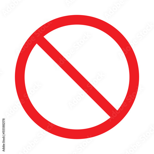 Free Download Red Prohibition Sign Icon – No Symbol Vector for Stop, Warning, and Ban Notices. EPS vector illustration - GFXLoad