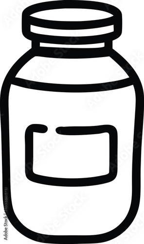 illustration of a jar of milk