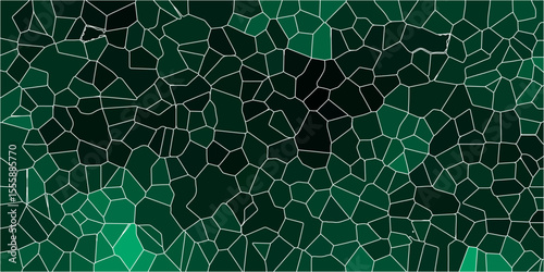 3D broken glass quartz vonoroi diagram vector background. Seamless pattern with 3d shapes vector Vintage Quartz surface white for bathroom or kitchen. Pastel light mint colors stone tile pattern.