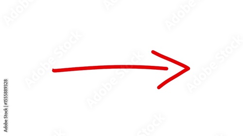 Hand Drawn Arrow White Background