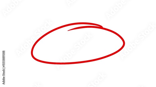 Hand Drawn Circle Highligh White Background v2