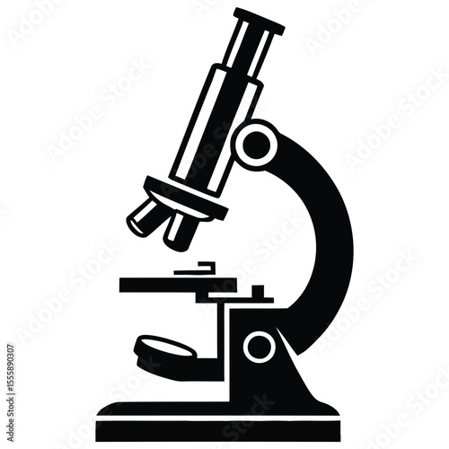 microscope isolated on white