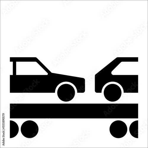 Auto im Reisezug - StVo DE, Vektor (SVG)