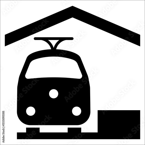 Bahnhof - StVo DE, Vektor (SVG)