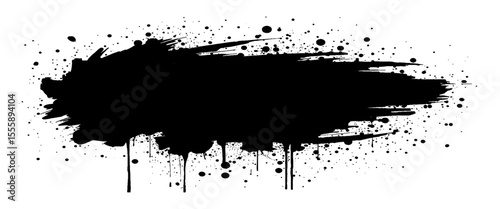 Vector hand painted background Ink scribble and art, backgrounds, badge, black color