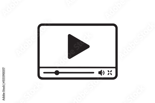 Video vector on white background.01