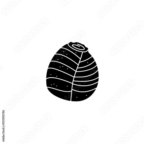 Minimalist Blueberry: A simple, high-contrast monochrome illustration of a fresh blueberry, highlighting the fruit's natural form and inviting a sensory experience.