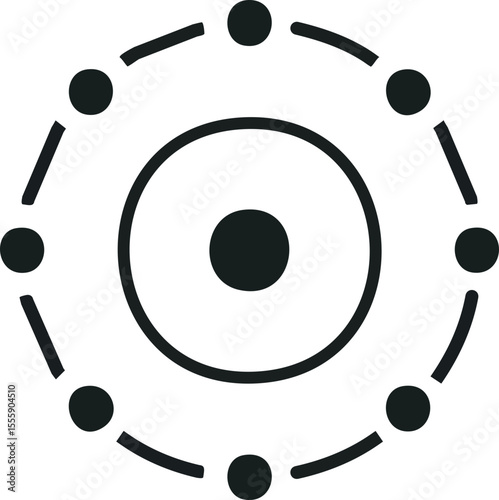 Illustration vectorielle abstraite en couches circulaires