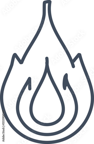 Flammes abstraites pour pattern décoratif