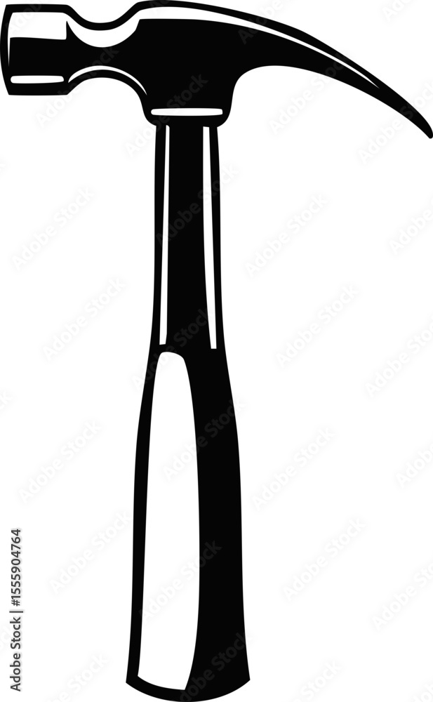 Illustration minimaliste d’outil en noir et blanc