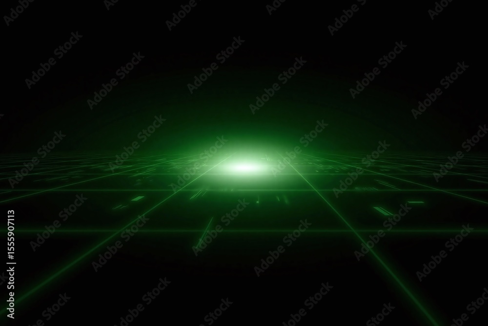 Fototapeta premium green and black background with a grid of squares