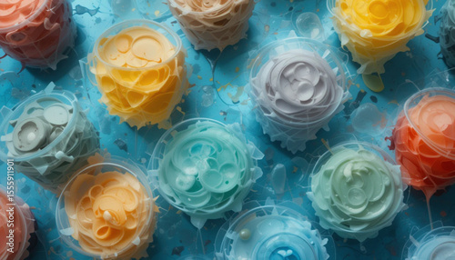 abstract background with bubbles