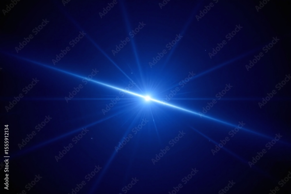 Obraz premium image of a blue planet with a bright light coming out of it
