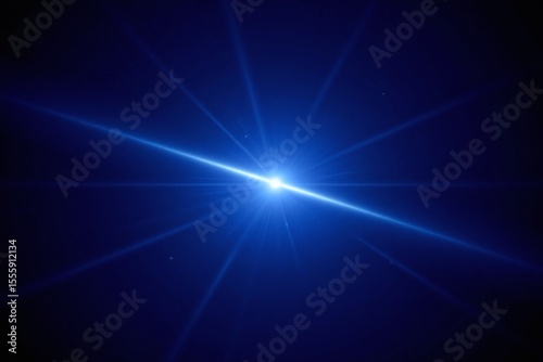 image of a blue planet with a bright light coming out of it