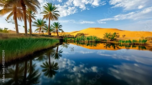 Desert Oasis Reflection