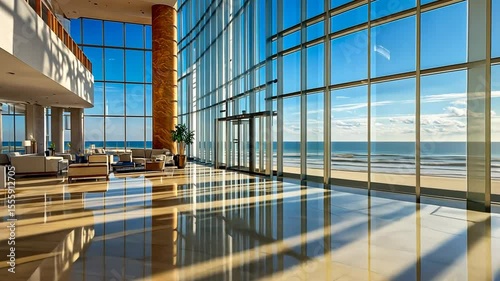 Modern Lobby with Ocean View (1)