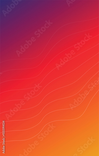 Gradient of Warmth: A captivating and vibrant illustration. A blend of intense hues and graceful lines creates a sense of depth and movement. The abstract color field, it's a visual feast of colors.