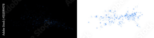 Magical Bokeh and Glitter Burst with Confetti and Firework Spark Elements for Celebration Design.