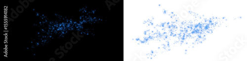 Magical Bokeh and Glitter Burst with Confetti and Firework Spark Elements for Celebration Design.
