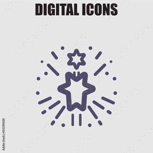 Saturn planet icon illustration, perfect for adding a cosmic touch to designs relating to space, science, or technology projects.