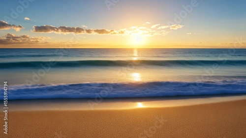 Sunrise over the ocean