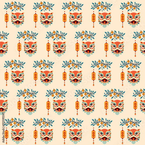 Pattern Chinese New Year Asian Tradition Oriental
