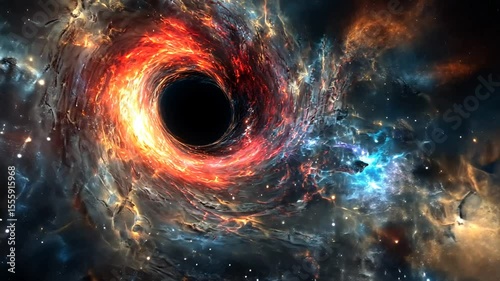 Cosmic vortex in a nebula