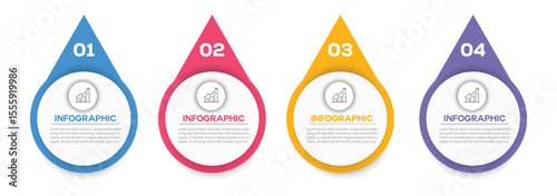 Infographic design template timeline with 4 steps or options. can be used for web sites, banners, label template with icons. 4 options or steps. info chart, web design. vector illustration.  