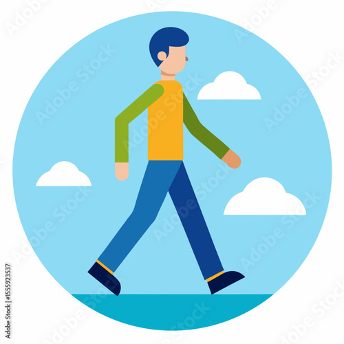 man running on a treadmill