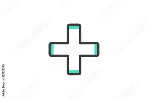 plus symbol add action minimal line icon