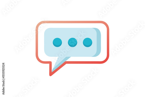 chat bubble icon message text reply design