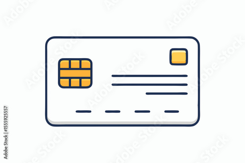 credit card chip icon payment bank symbol