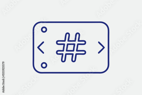 tag icon symbol hashtag label category design