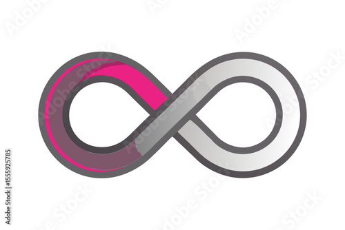 two color infinity loop graphite gray
