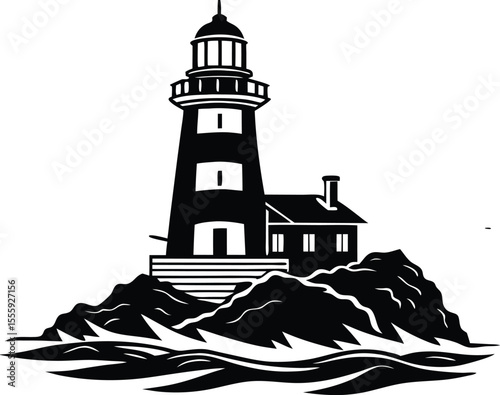 Lighthouse Vector Art, Lighthouse Icon Clipart