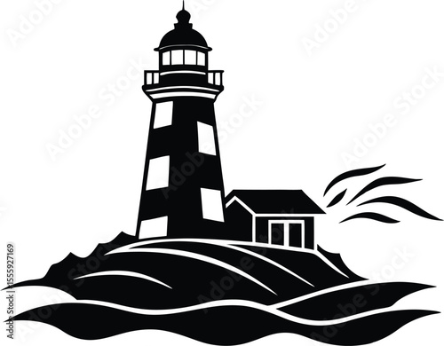 Lighthouse Vector Art, Lighthouse Icon Clipart