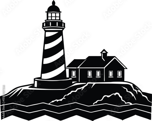 Lighthouse Vector Art, Lighthouse Icon Clipart