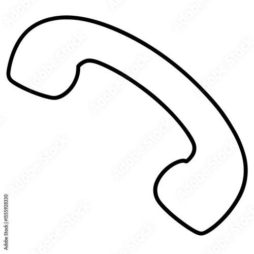  landline phone on white background
