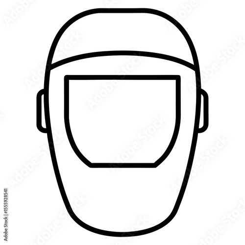  welding mask on white background
