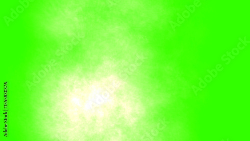Vivid green is streaked with brights flowing white liness