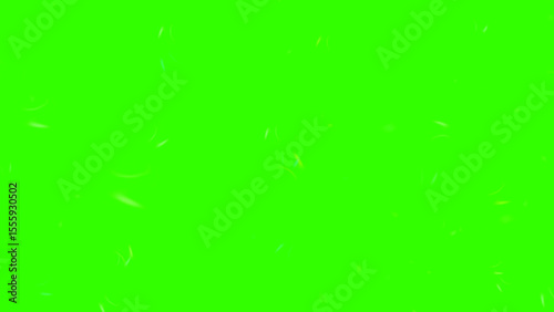 White light streaks slice dynamically through green huess