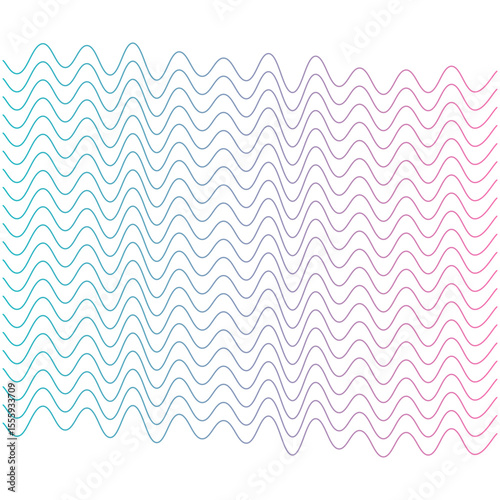 Gradient Wavy Line Background – Minimal Abstract Curve Design with Blue to Pink Flow