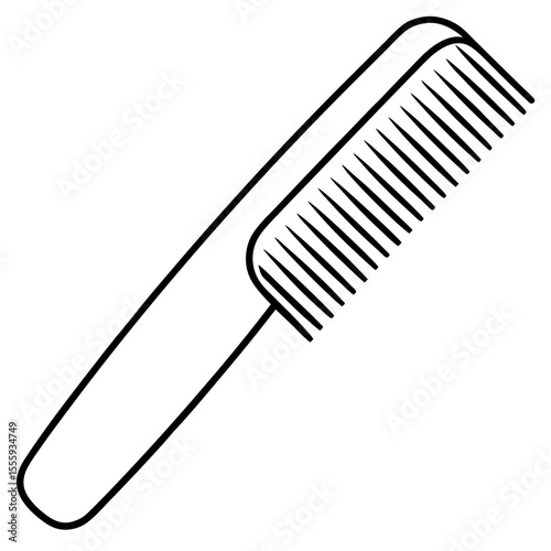  comb on white background