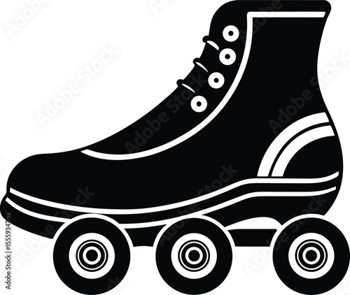 Roller Skate Vector Art, Roller Skate Icon