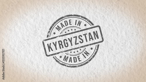 Made in Kyrgyzstan stamp