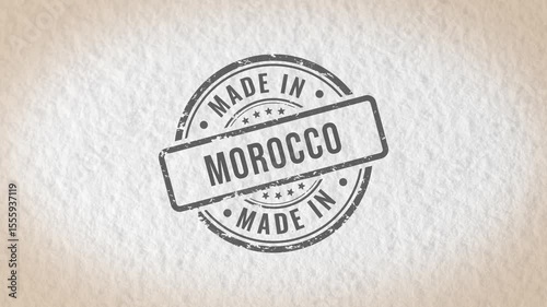 Made in Morocco stamp