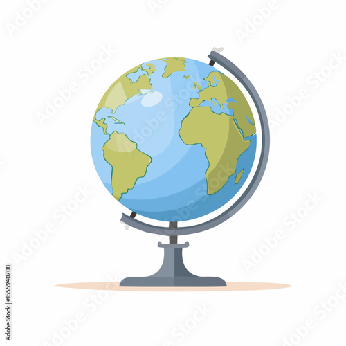 globe on white background