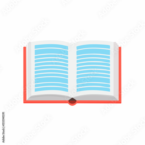 Open Book Illustration A Colorful Vector Graphic Design