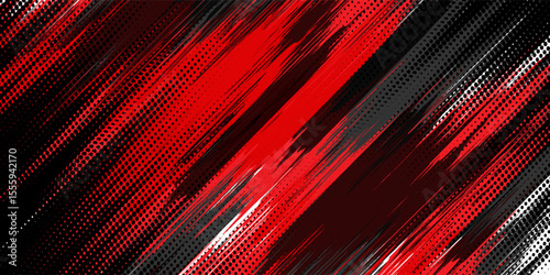 black red dragon decal brush fire volcano lava sakura Asia Japan anime style illustration sporty background banner, eps10.